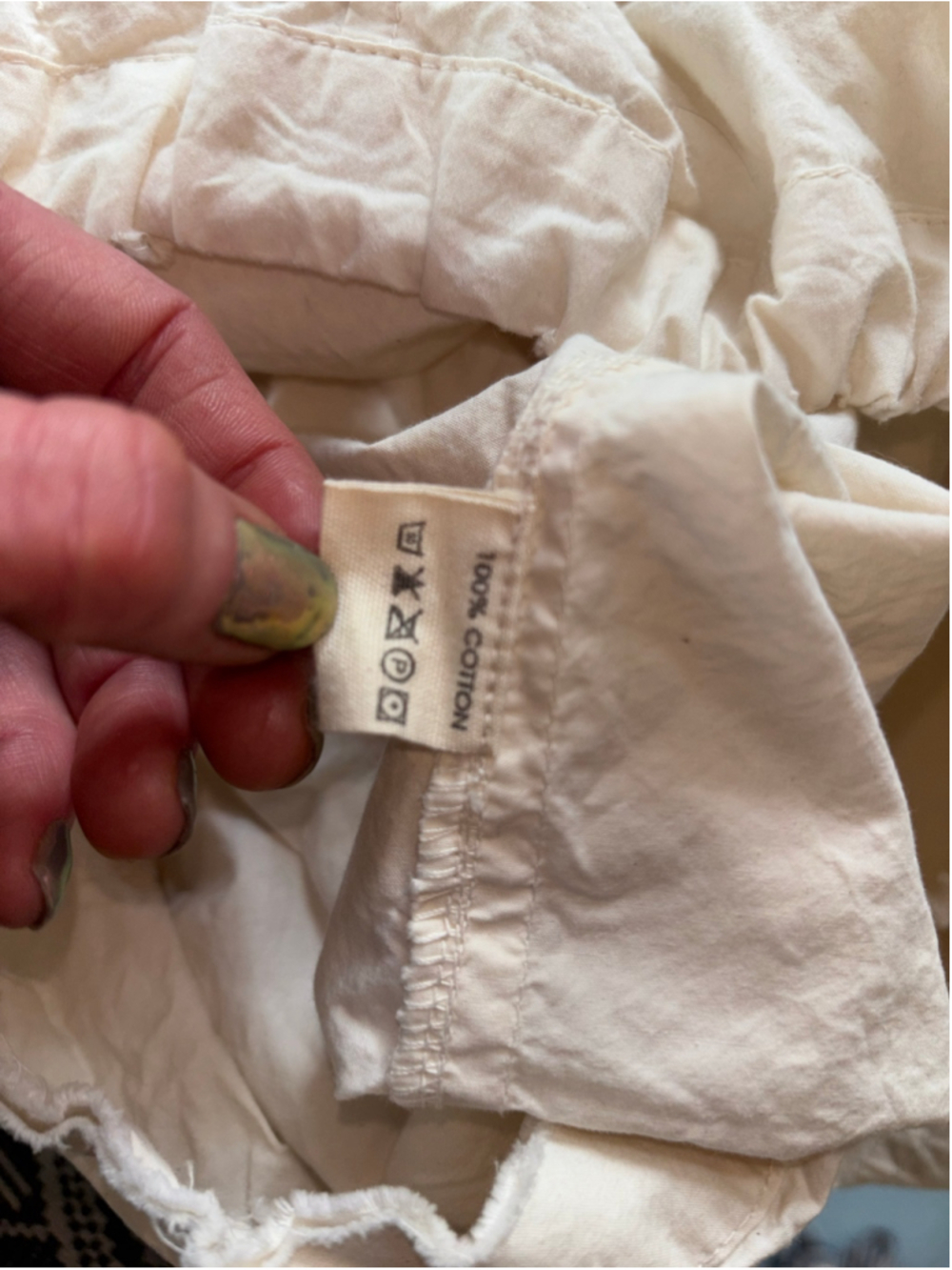 RARE Magnolia Pearl Moon Bloomer Romantic Balloon Pants Vintage Charm Cream sz L - Picture 7 of 9